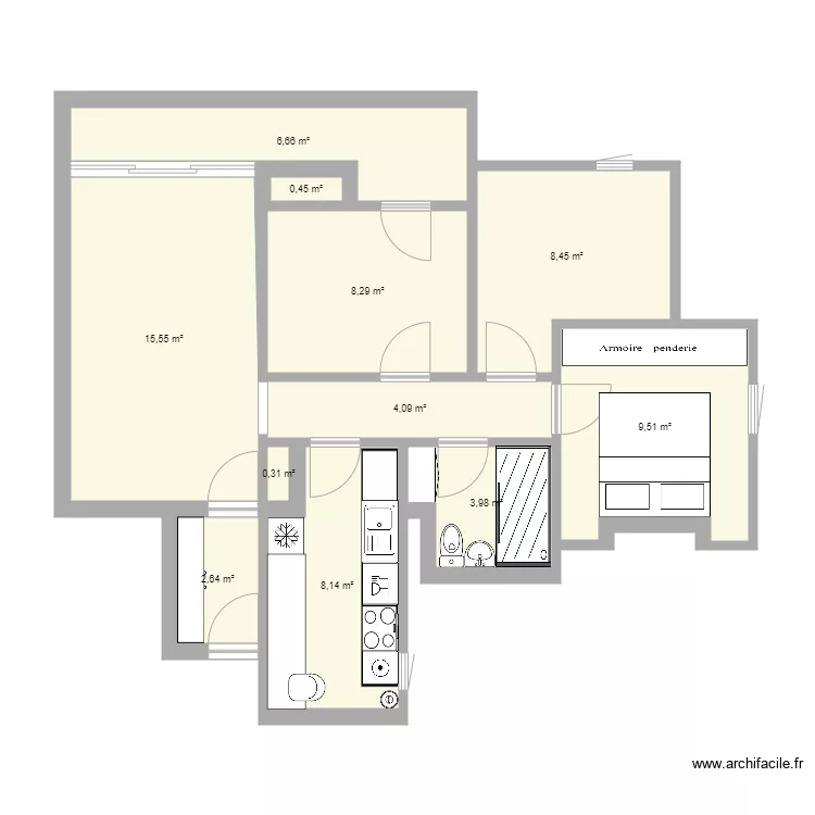 casa macia. Floor plan with 