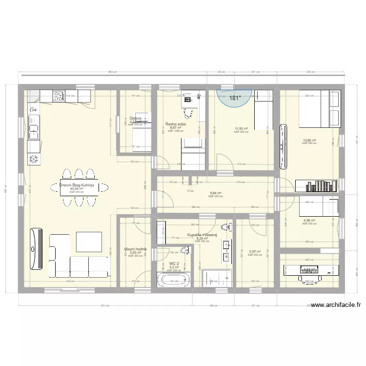 Casa Asier. Floor plan with 