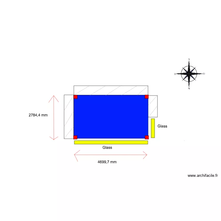 Pergola Florbela Braga. Floor plan with 