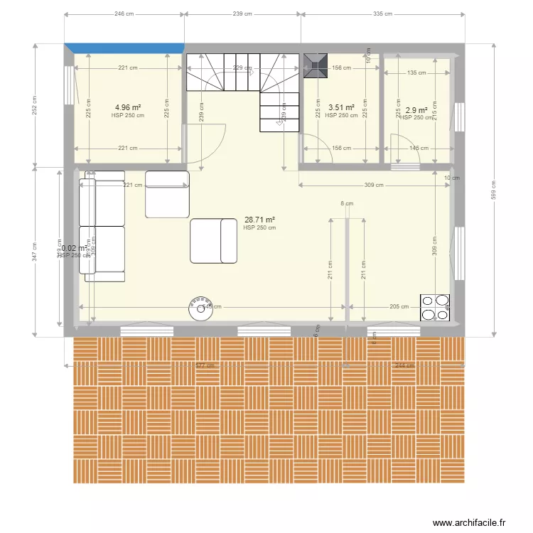 PierreMontagneStudioMod. Floor plan with PierreMontagneStudioMod. Floor plan with
