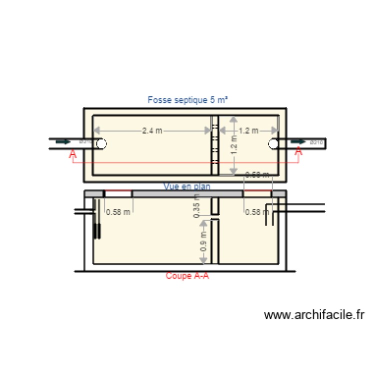 fosse septique. Floor plan with 0 room and 0 m2