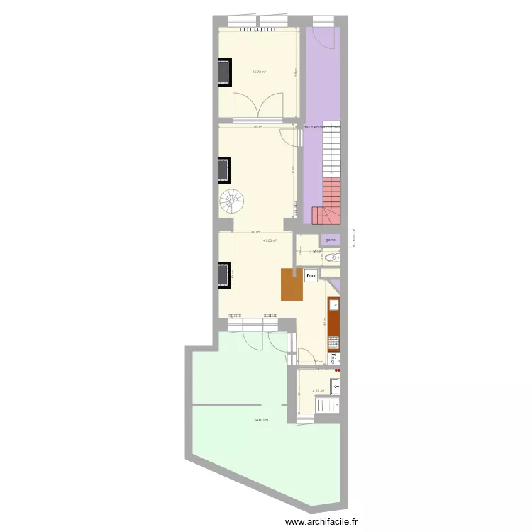 jeflo rezdechauss&eacute; OK. Floor plan with 
