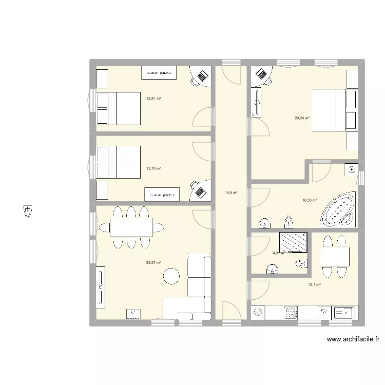 house_internet. Floor plan with 