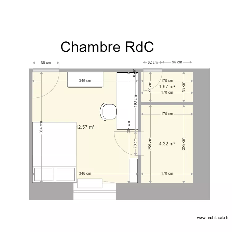 St Roch Chambre rdc 1. Floor plan with St Roch Chambre rdc 1. Floor plan with