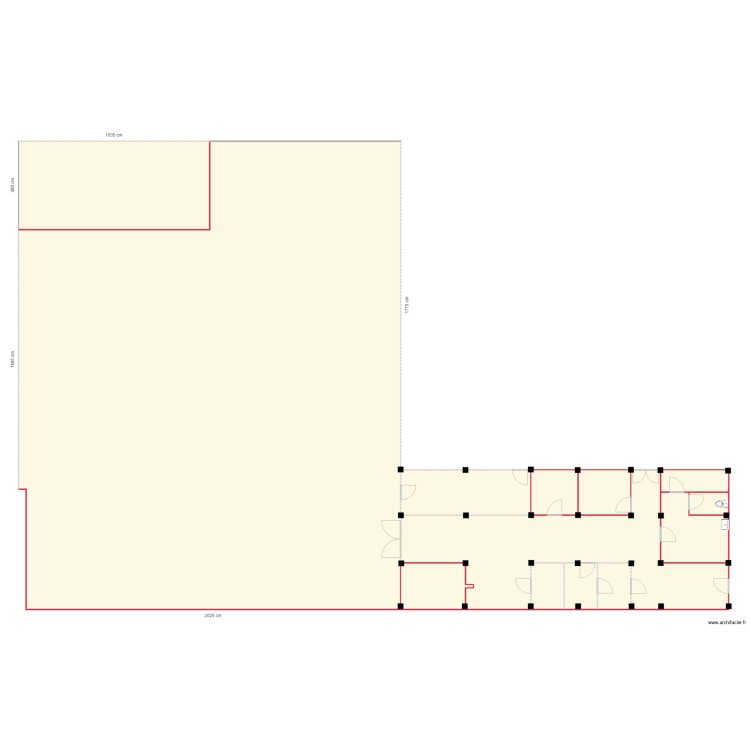 rez de chauss&eacute;e. Floor plan with 0 room and 0 m2