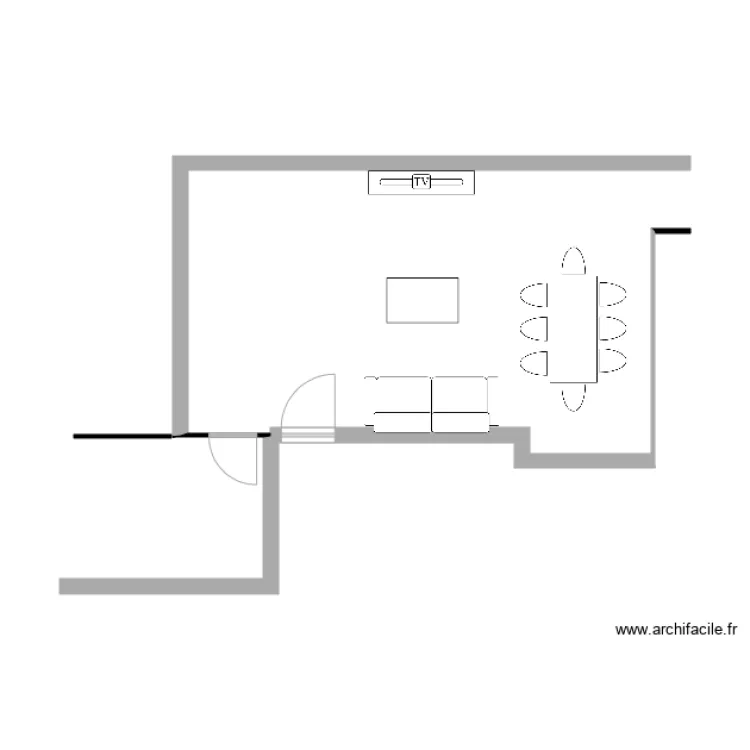 goya salon. Floor plan with 