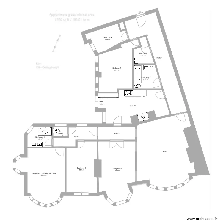 44 FitzJames Proposed plan. Floor plan with 44 FitzJames Proposed plan. Floor plan with