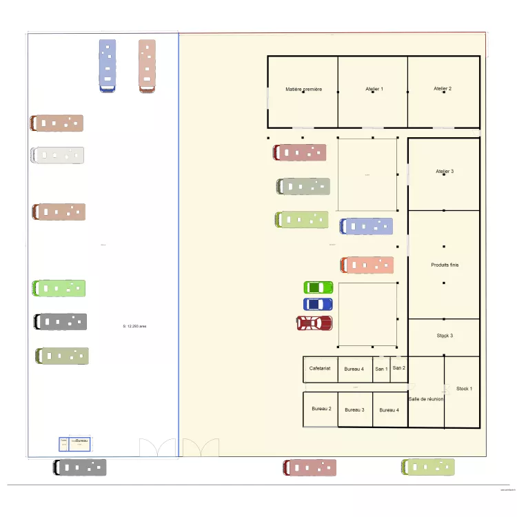 Morcellement Q10. Floor plan with 