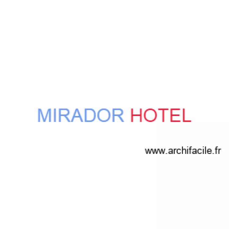 mirador. Floor plan with 