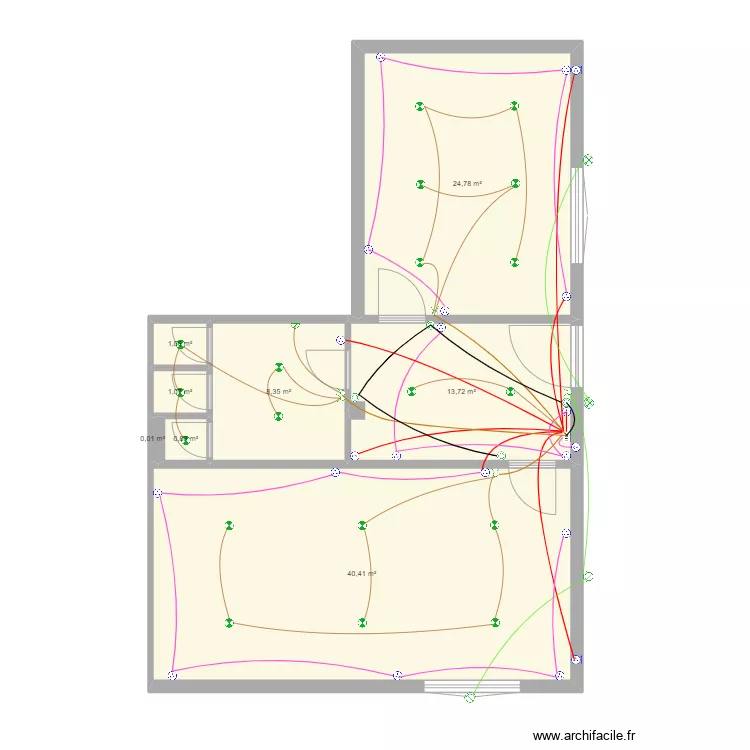 المدرسة القرآنية electricite. Floor plan with 