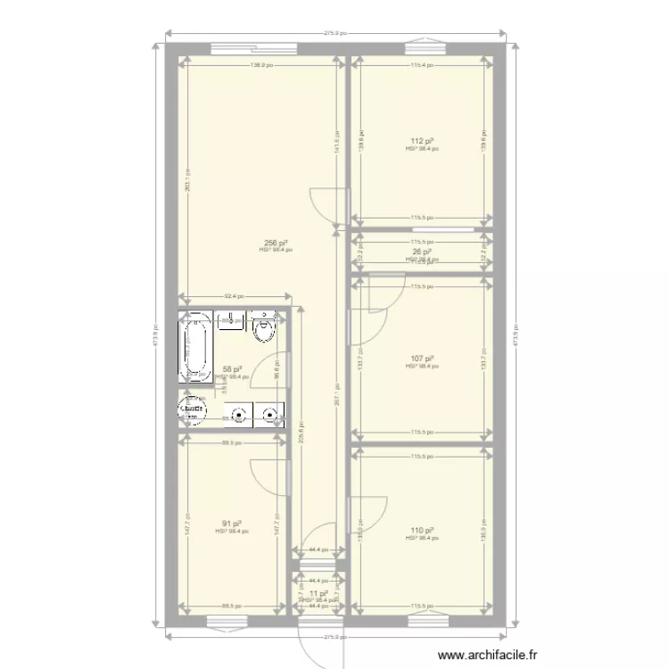 Plan01. Floor plan with 