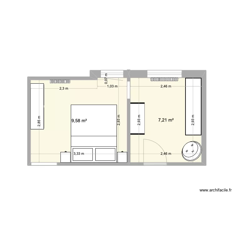 14 Zuvillaga Reforma. Floor plan with 