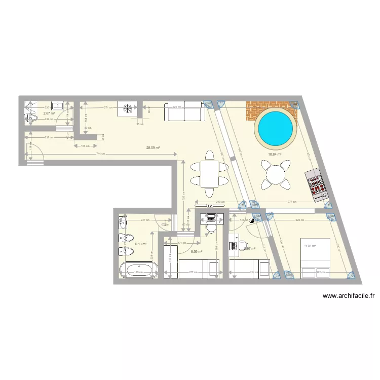 Tunez 3. Floor plan with Tunez 3. Floor plan with
