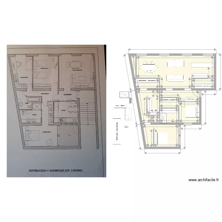FERRAZ 3. Floor plan with 