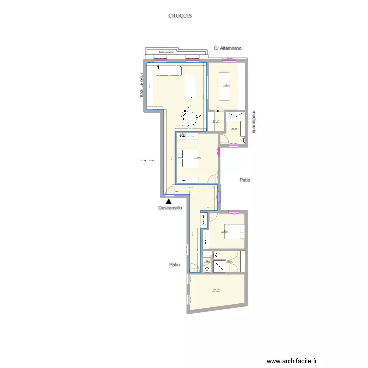 Altamirano 37 3.0. Floor plan with 