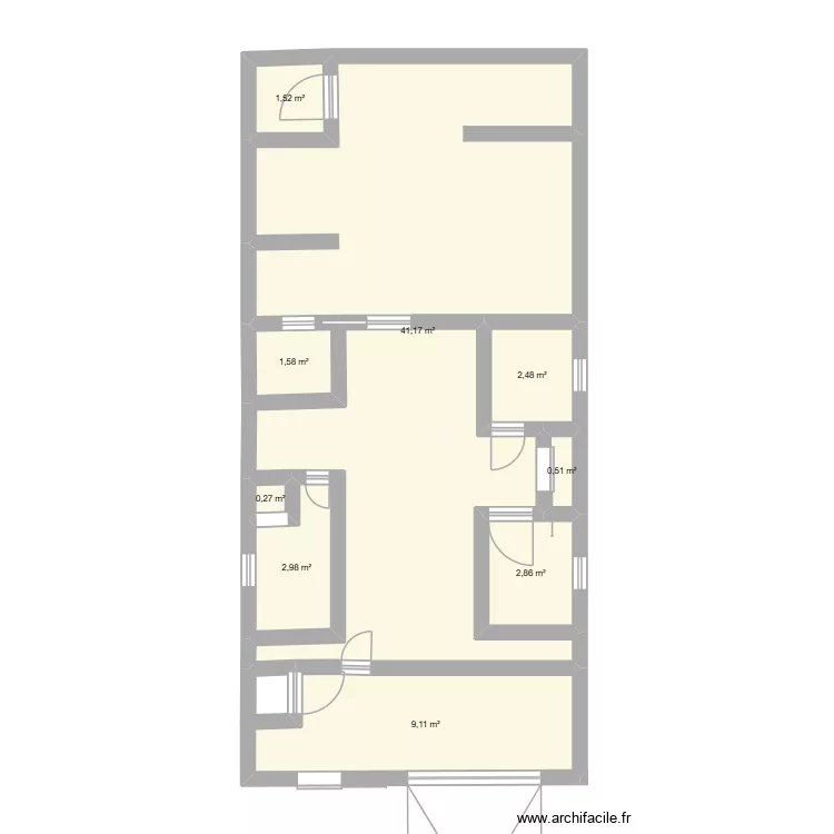casa. Floor plan with 9  and 62 m²