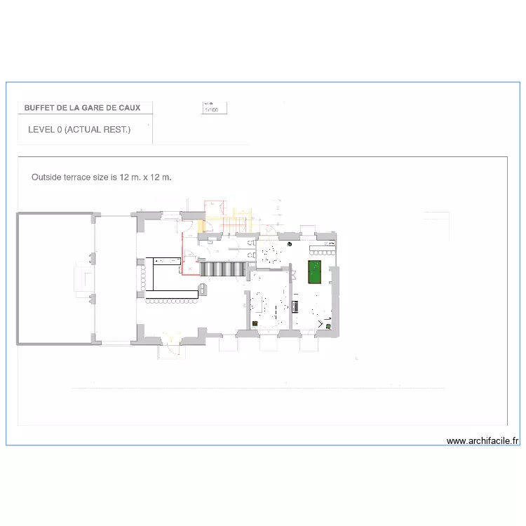 SHMS RESTAURANT. Floor plan with 