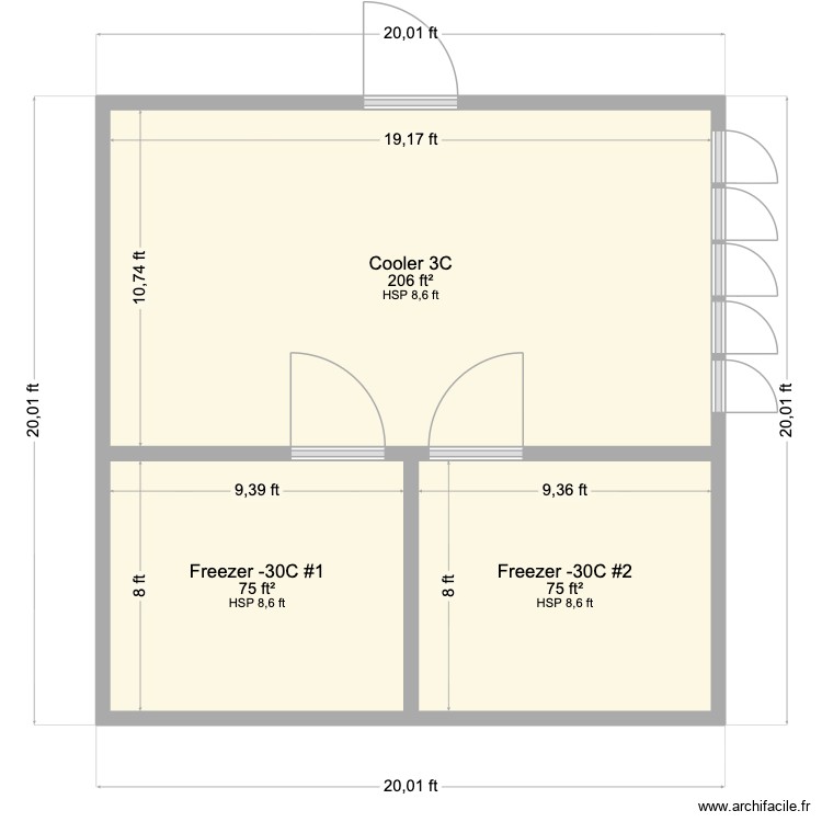 Cooper 3 Room Op 1. Floor plan with 0 room and 0 m2
