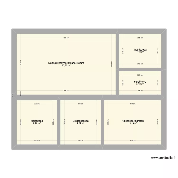 Domonyvolgy_v1b. Floor plan with 