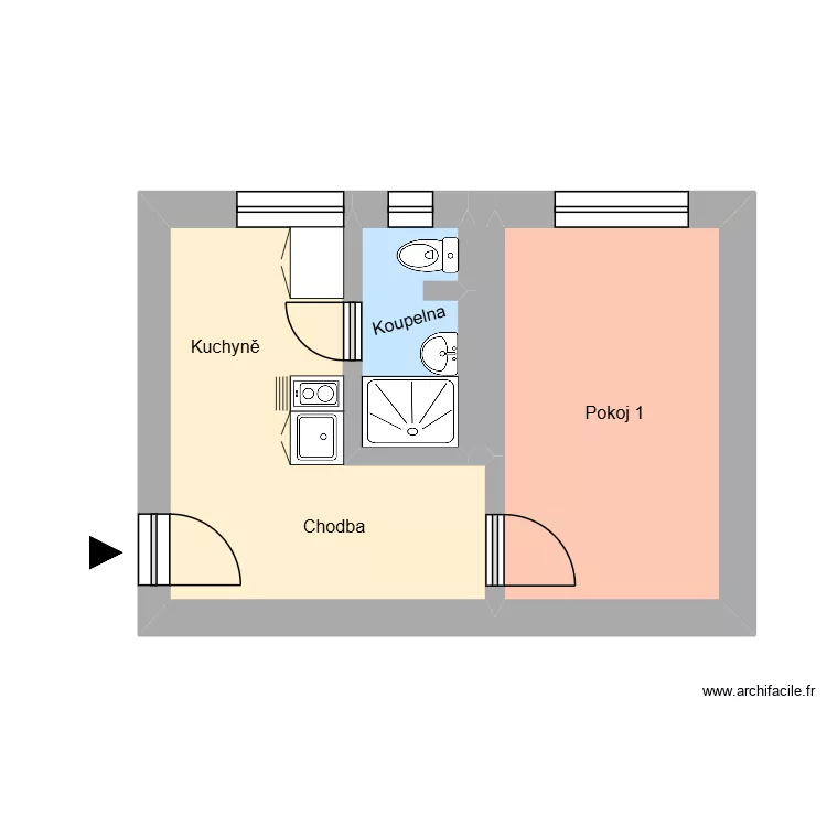 Na N&aacute;břež&iacute; 19, byt 1. Floor plan with 8  and 145 m²
