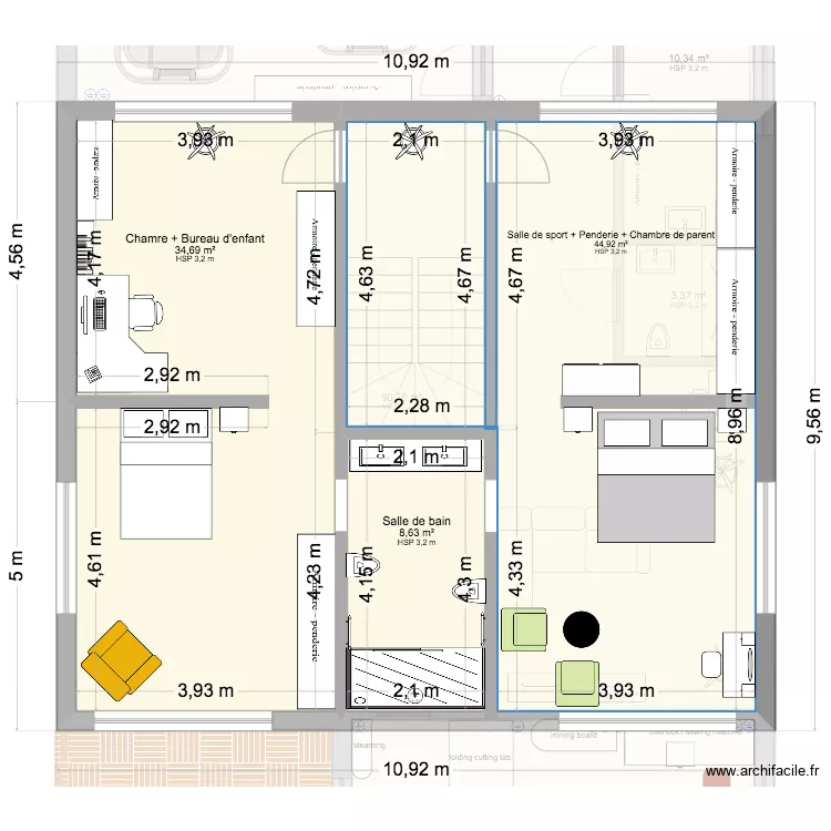 Mironcevo. Floor plan with 