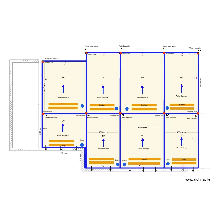 Finnigan 3 modules parfait arche. Floor plan with 