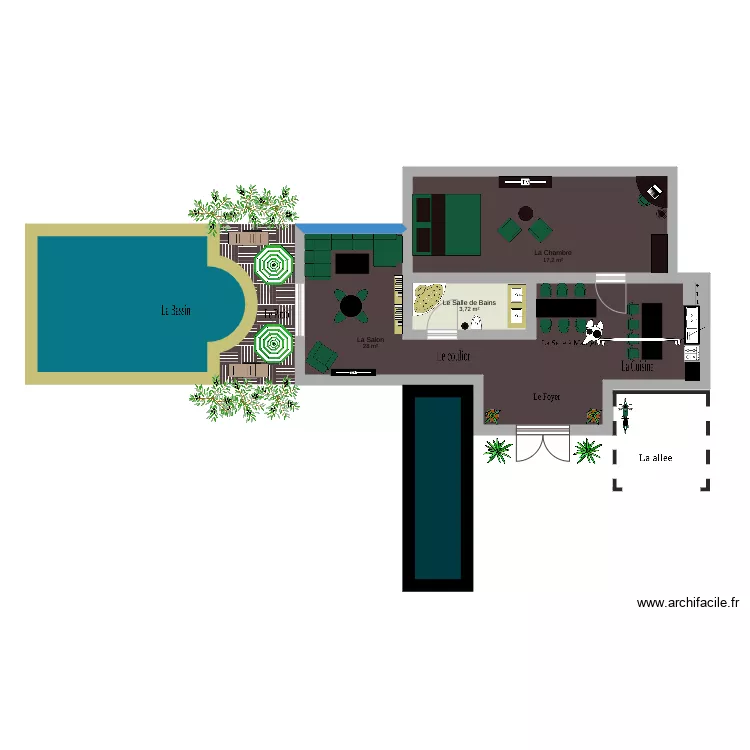 french. Floor plan with 