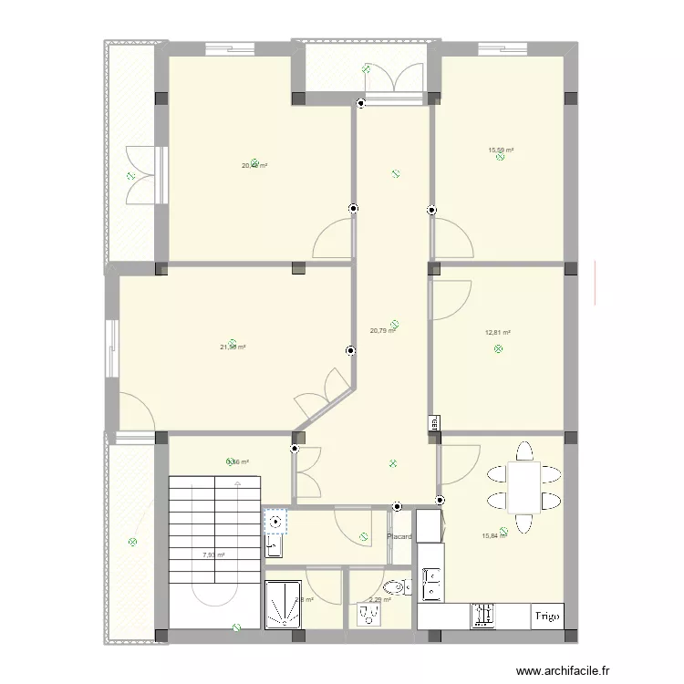 Hamrouche Zakaria. Floor plan with 