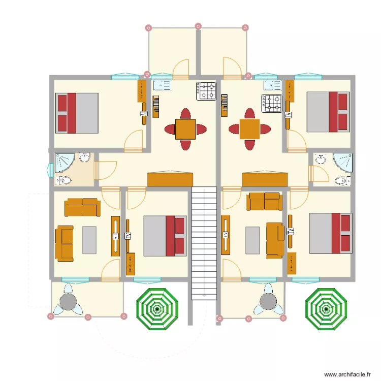 draft1 rdc carama. Floor plan with 