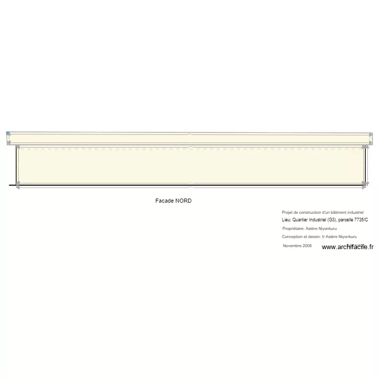 facade nord v2. Floor plan with 