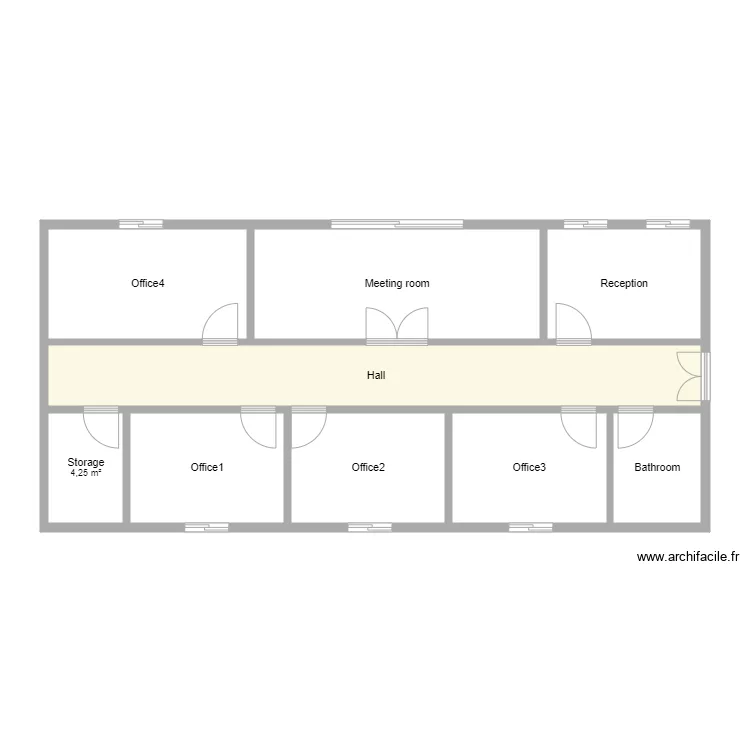 Office plan 2. Floor plan with 