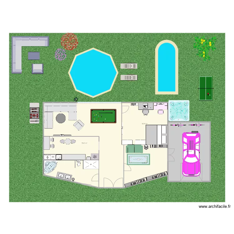 English. Floor plan with 