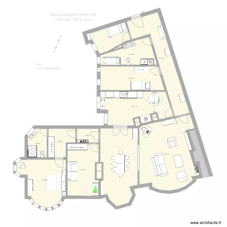FitzJames11. Floor plan with FitzJames11. Floor plan with
