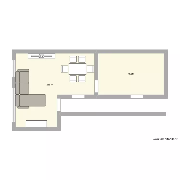 plan. Floor plan with 2 Rooms and 38 m² plan. Floor plan with 2 Rooms and 38 m²