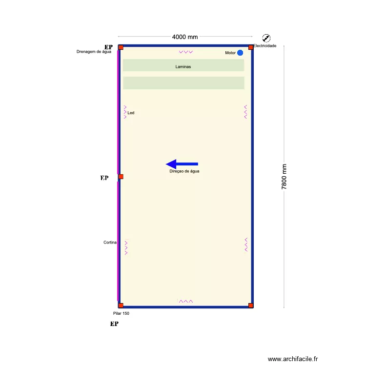 Rui Silva XL. Floor plan with 1  and 30 m²