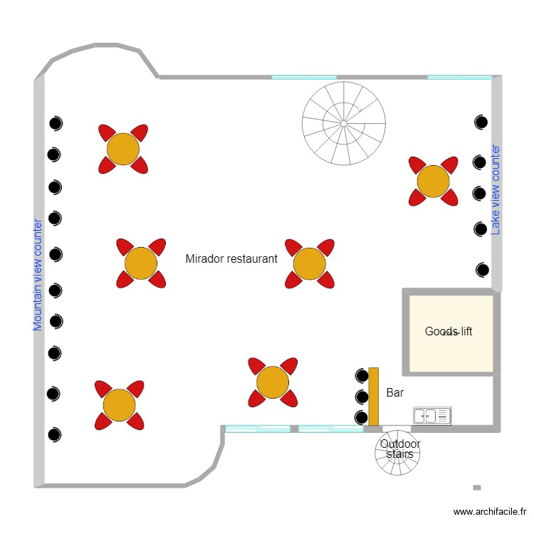mirador hotel fourth floor. Floor plan with 0 room and 0 m2