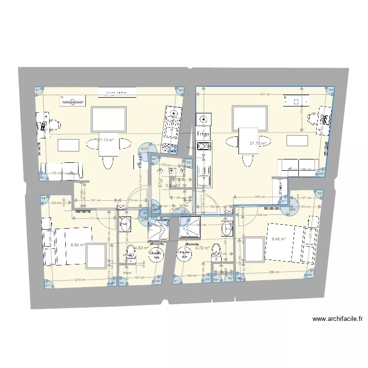 st nicolas Etage 2 V12. Floor plan with 