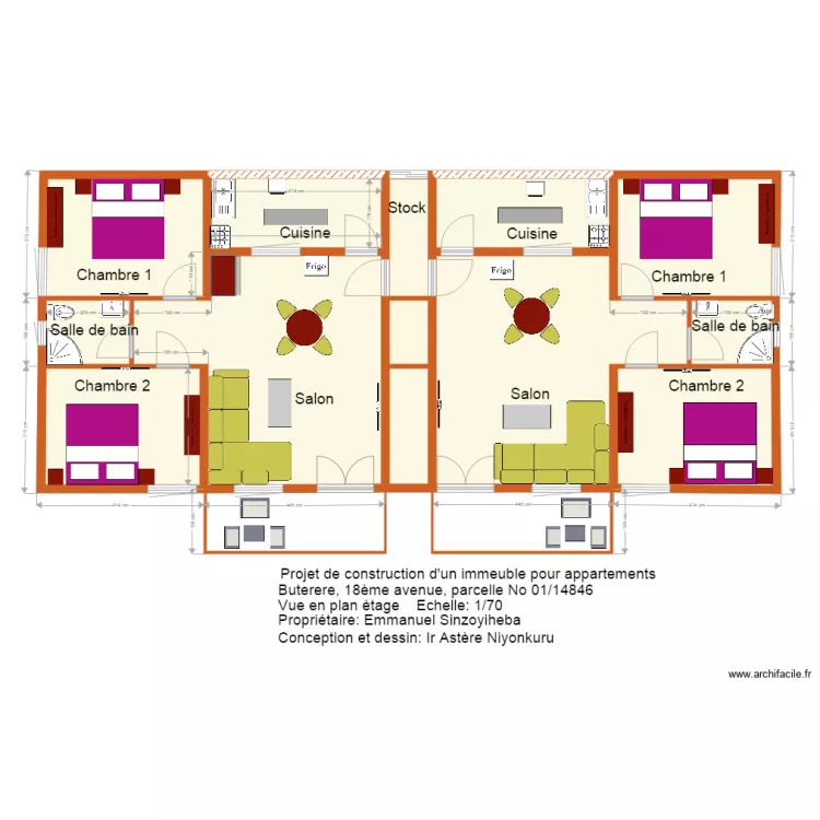 musalac &eacute;tag. Floor plan with 