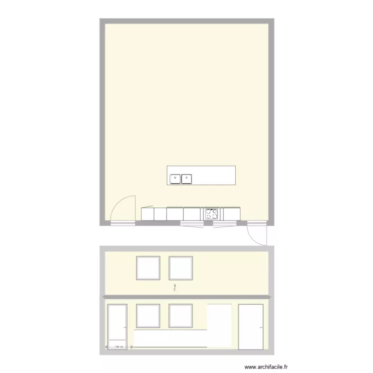 nh93 keuken1. Floor plan with 