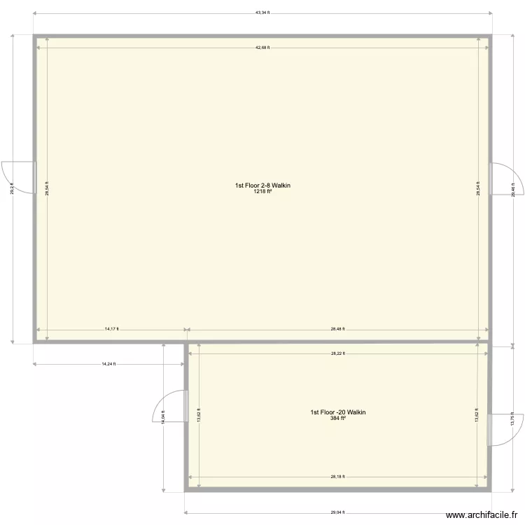 Cygnus 1st floor. Floor plan with 