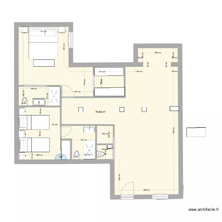 castello 44  opcion 2. Floor plan with 