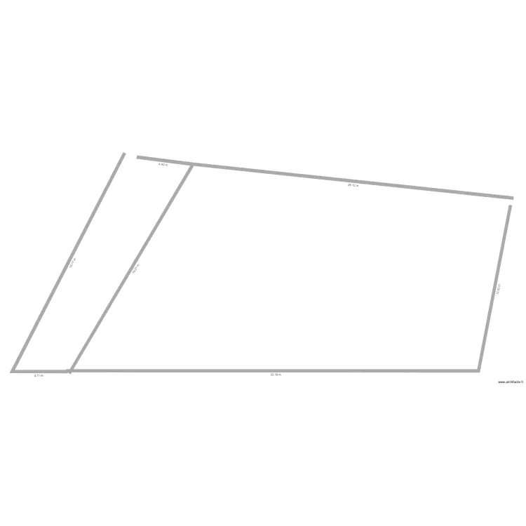 parcelle sud. Floor plan with 