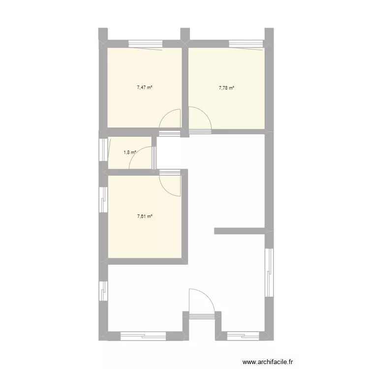 Mi casa 1. Floor plan with 