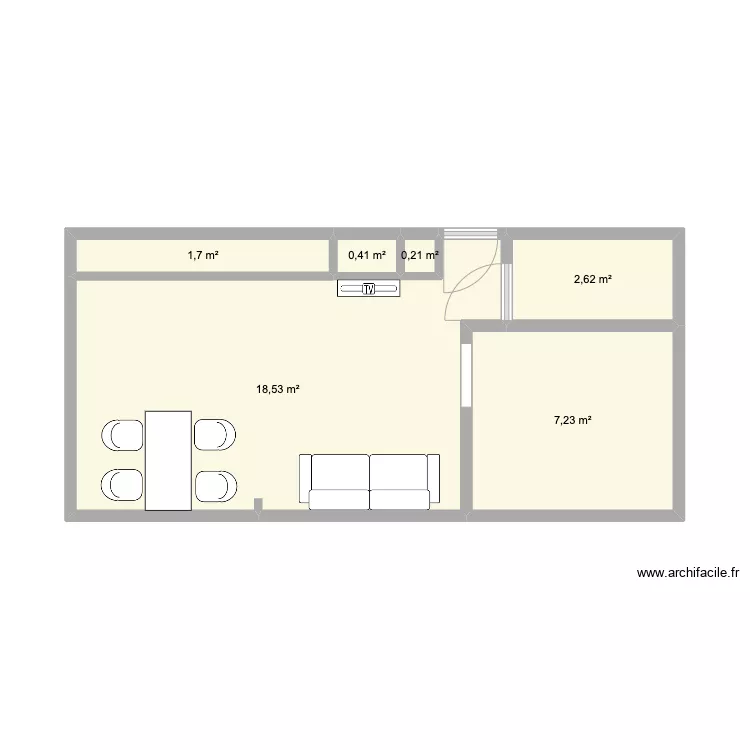 Les Rousses. Floor plan with 