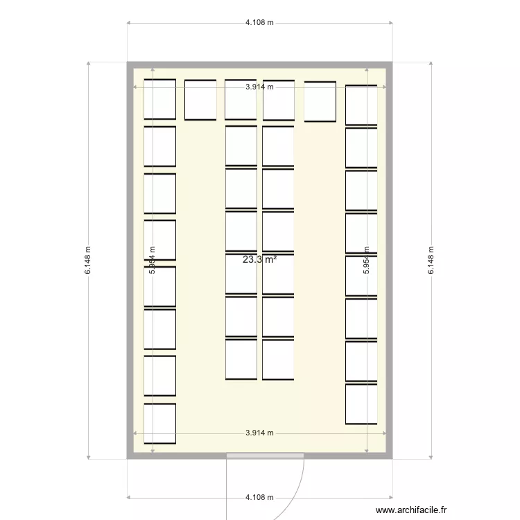 Blue  small. Floor plan with 