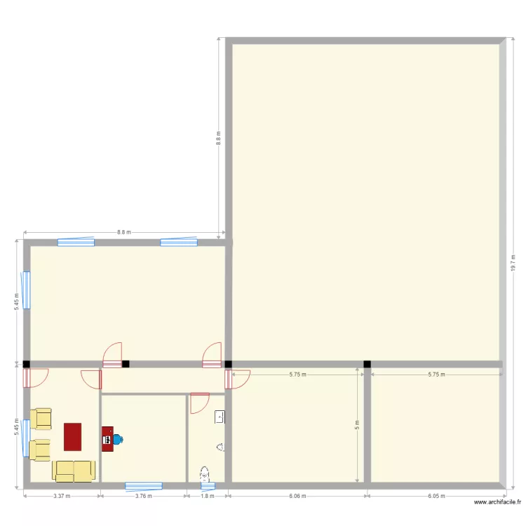 bureau ngagara q10. Floor plan with 