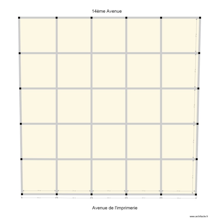 implantations 2 murs de clotures. Floor plan with 0 room and 0 m2