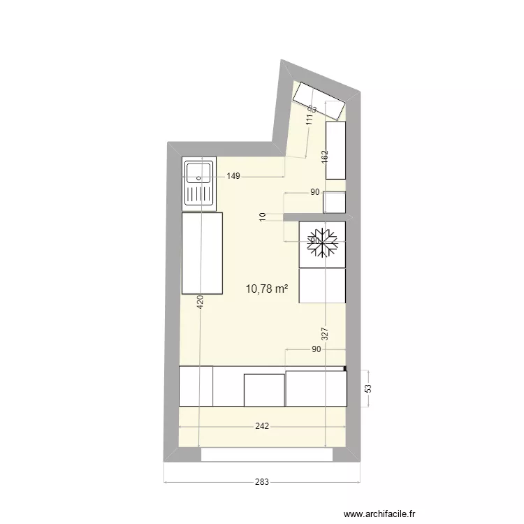 Cafeter&iacute;a Los Robles 2. Floor plan with 
