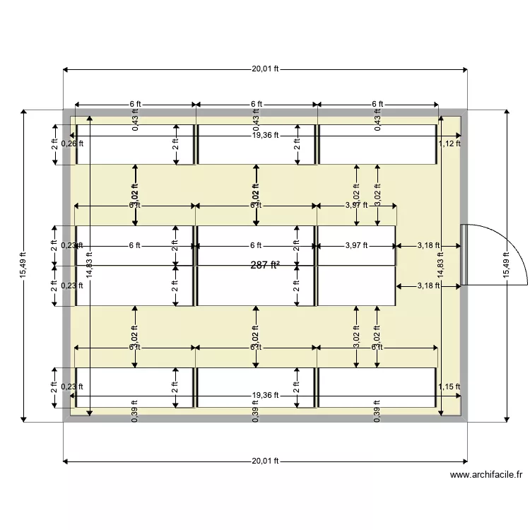 Merck 9x12. Floor plan with 