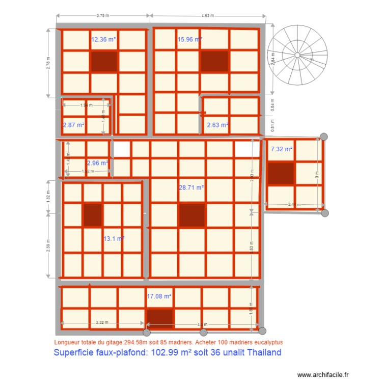 gitage en madriers. Floor plan with 0 room and 0 m2